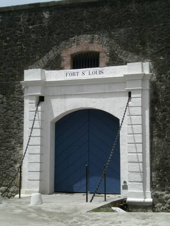 O Fort S. Luis, que deu origem á cidade de Fort-de-France, capital de Martinica